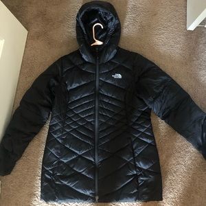 North face women’s black parka winter coat